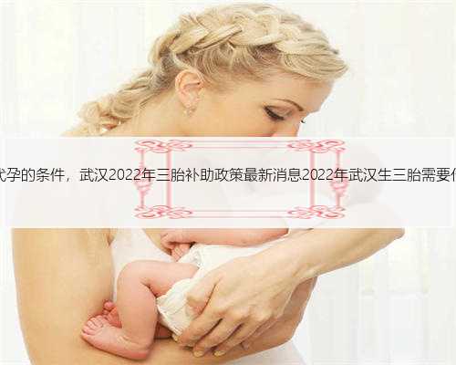 武汉做代孕的条件，武汉2022年三胎补助政策最新消息2022年武汉生三胎需要什么